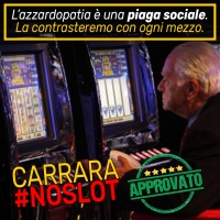 Carrara, dopo Roma, diventa #NoSlot